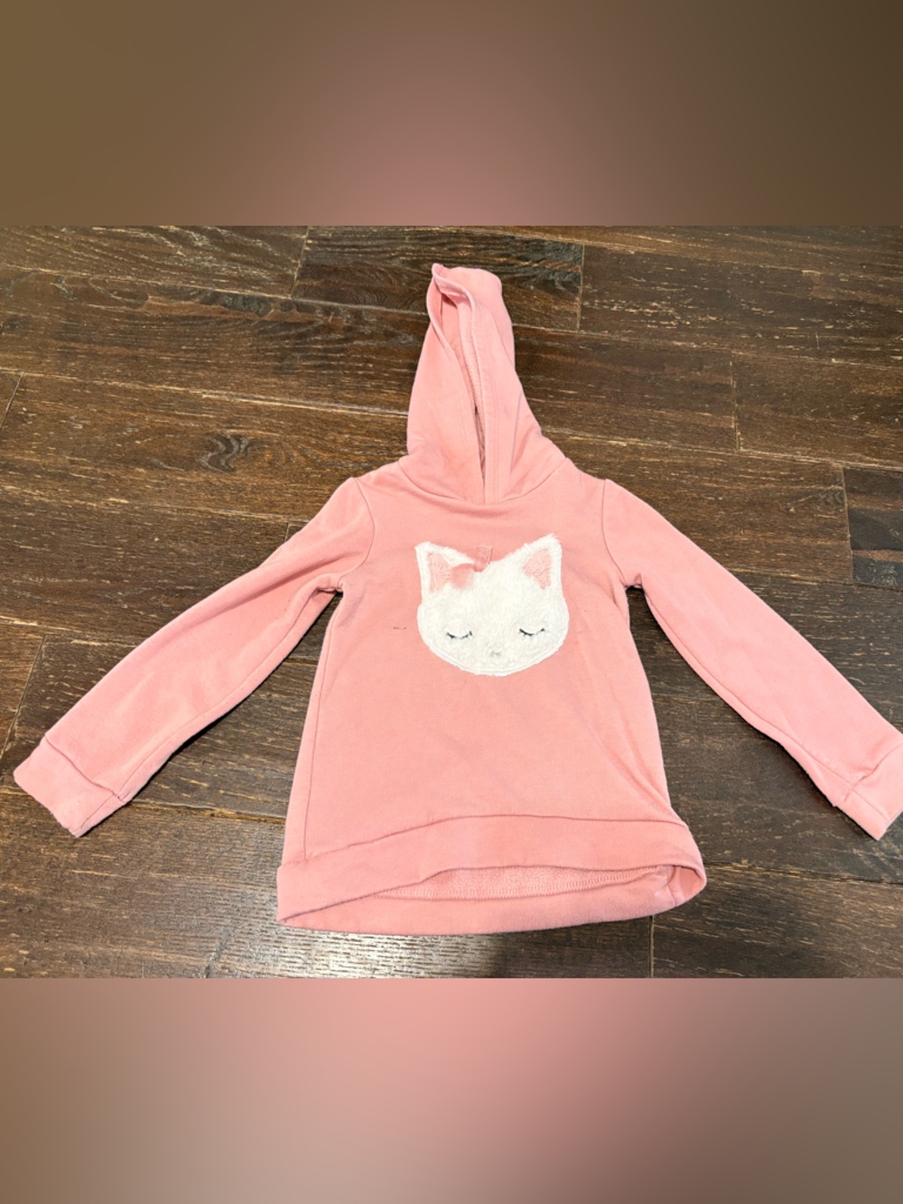 btween Pink Hooded Pullover with Cat Facee